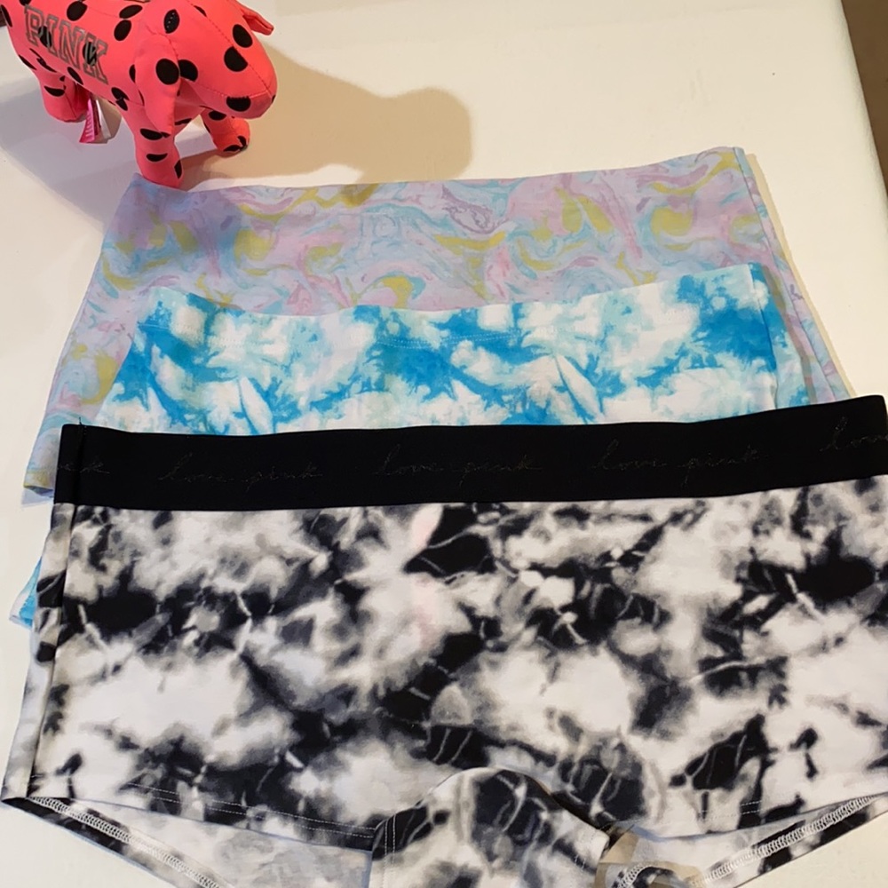 Bundle NWT VS Pink Logo BoyShorts Large - Picture 3 of 9